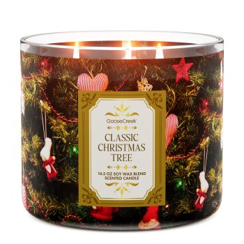 Classic Christmas Tree 3-Wick Candle