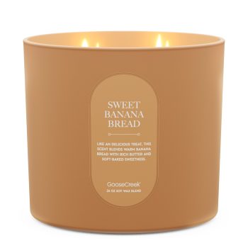 Sweet Banana Bread High Intensity 4-Wick 26oz Candle