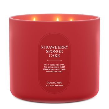 Strawberry Sponge Cake High Intensity 3-Wick 14.5oz Candle