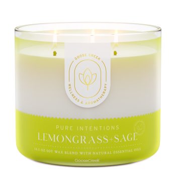 Lemongrass & Sage Aromatherapy 3-Wick Candle