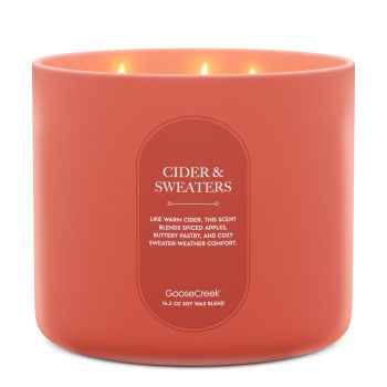 Cider & Sweaters High Intensity 3-Wick 14.5oz Candle